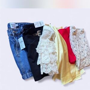 Bundle of 6 Mini Skirts Medium Various Brands